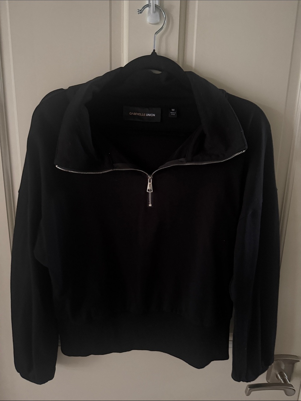 Gabrielle Union Black Half-Zip Jacket